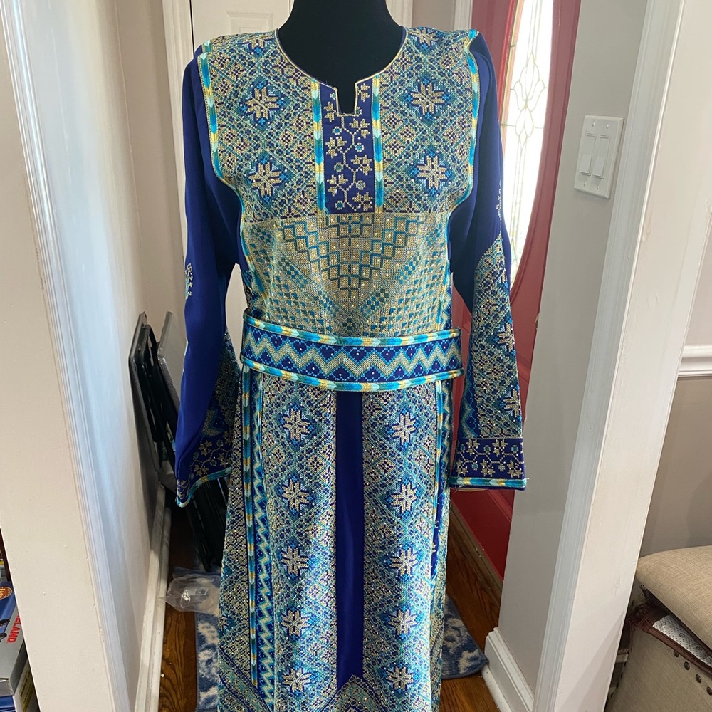 Custom thoub palestinian henna thobe middle eastern traditional arabic party